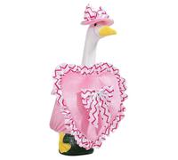 Tenues de canard de porche - Polyester standard 42 x 37 cm Vêtements à motif de cœur | Costume d'oie avec affichage festif de décoration saisonnière | Cour de jardin de la ferme