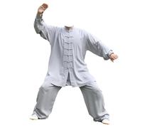 Tenues De Kung Fu Shaolin, Tenue D'entraînement Tenue De Tai Chi À Manches Longues, Wing Chun Vêtements Costume Traditionnel Chinois Convient Aux Arts Martiaux Et À La Méditation A,3XL