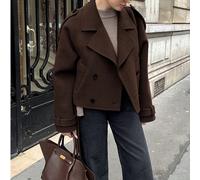 Tenues de printemps pour femmes, manteau léger décontracté à double boutonnage à manches longues de couleur unie ,,Il y a une ceinture, manteau pour sortir avec des amis, hauts ultra-fins L,M,S,XL,XS,