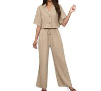 Tenues De Sport- Ensemble Pantalon Et Tailleur DéContracté éLéGant Et Confortable IdéAl Au Quotidien Pantalon Long Deux PièCes Le Printemps L'éTé Et L'Automne