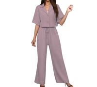 Tenues De Sport- Ensemble Pantalon Et Tailleur DéContracté éLéGant Et Confortable IdéAl Au Quotidien Pantalon Long Deux PièCes Le Printemps L'éTé Et L'Automne