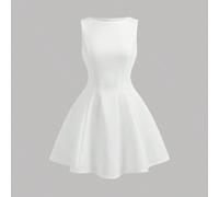 Tenues d'été pour enfants Robes élégantes sans manches de style A-line pour adolescentes, convenant pour le bal de promo, le mariage, les fêtes et les événements. Robes blanches pour adolescentes, rob