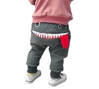 Tenues garçon Ensembles Pantalons Harem vêtements Enfants Mode pour garçons sillages de Bande dessinée Styles décontractés pour garçons Habillement Tendance (Grey, 12-18 Months)