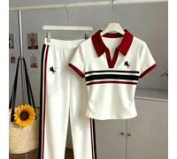 Tenues pour femmes,Femmes 2 pièces,à la mode actuelle, Mode 2 pièces,Maison 2 pièces,Confort 2 pièces,Pyjama 2 pièces, L,M,S,XL,XSGéométrique,LettresPolyester