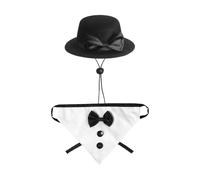 Tenues Pour Oies D'Extérieur - Costume Pour Oie Statuaire - Grand 58 cm Nœuds Papillon Et Chapeaux Pour Animaux Pour Cour, Bord De Mer, Mariage, Présentation De Fenêtre, Plage, Intérieur