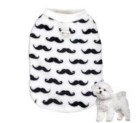 Tenues pour Petit Chien - Sweat-Shirt Noir et Blanc pour Animal de Compagnie - Veste Chaude à Deux Pattes pour Chien - Pyjama en Douce pour Les promenades