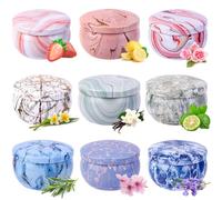 Tenuiskft Cadeaux de Bougies Parfumées, Ensemble de 9 Aromathérapie Bougies pour Femmes, Coffret Cadeau Bougies Parfumées pour Noël, Anniversaire, Saint-Valentin, Bath, Yoga