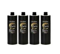 TENUTA GIANNONE Huile d’Olive Vierge Extra Italienne Il Salto, Assemblage extrait à froid, fruité moyen, huile d’olive vierge extra premium, lot de 4 boîtes de 1000 ml chacune