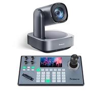 Tenveo PTZ Camera and Controller Kit Caméra PTZ Zoom Optique 20X HDMI/USB3.0/IP/PoE 1080P 60FPS Contrôleur Joystick 4D pour Diffusion en Direct Événements Église Visioconférence Youtube OBS