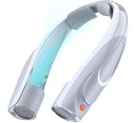 Tenvolti Ventilateur de cou portable - Ventilateur personnel mains libres, 6 vitesses, batterie longue durée de 6000 mAh, refroidissement plus rapide, rechargeable par USB-C, flux d'air à 360°, cadeau