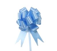 TENVORA Gros Noeud Cadeau,Grand NœUd en Satin 30pcs Tirer Les Rubans d'arcs d'anniversaire DIY Cadeau d'emballage de Mariage décoration Voiture arcs Noël Wrap Fleur(Blue)