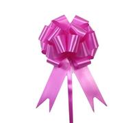 TENVORA Gros Noeud Cadeau,Grand NœUd en Satin 30pcs Tirer Les Rubans d'arcs d'anniversaire DIY Cadeau d'emballage de Mariage décoration Voiture arcs Noël Wrap Fleur(Rosered)