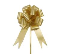 TENVORA Gros Noeud Cadeau,Grand NœUd en Satin 30pcs Tirer Les Rubans d'arcs d'anniversaire DIY Cadeau d'emballage de Mariage décoration Voiture arcs Noël Wrap Fleur(Gold)