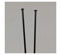 TENVORA Rayon Velo,Rayons De VéLo 56 pièces 15g Diamètre 1.8mm Tirage Droit Pull Noir Vélo Tarifs de vélo 304 Matériau en Acier Inoxydable Porte-vélos à la tête Droite(285mm)