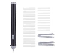 Tenwin Gomme à Crayon électrique, Gomme à Crayon Automatique avec 22 Recharges de Gomme, Gomme à Crayon à Piles pour Crayons à Croquis, Dessin, Dessin, Crayons Graphite(le noir)