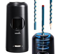 tenwin Taille-crayon électrique entièrement automatique, rechargeable avec réservoir pour crayons de 7 à 11,5 mm et crayons de couleur, affûtage rapide, portable et sûr pour la maison, le bureau et l'