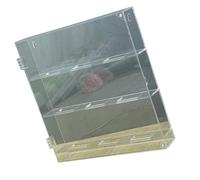 TENYELE Boîte de rangement pratique pré-assemblée pour médiators de guitare pour une utilisation facile par les guitaristes et les professeurs de musique Support en acrylique pour médiators, Trois
