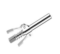 TENYELE Coupleur de graisse à double poignée - Pince de verrouillage - Buse d'injecteur d'huile - Embouts en acier inoxydable - Injecteur en acier inoxydable
