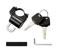 TENYELE Guidon de moto, scooter, vélo de rue, pièce de casque antivol en alliage d'aluminium avec 2 clés antivol pour une utilisation sur l'alliage de direction automobile