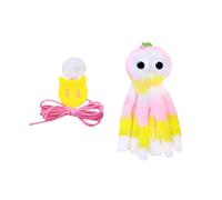 TENYELE Jouet en peluche coloré avec queues froissées et équipement de jeu interactif pour faire du bruit facile à nettoyer