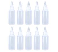 TENYELE Lot de 10 flacons à presser pour condiments, huile, ketchup, salade, sauce, huile, bouchon à visser pour arts et bouteilles compressibles