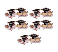 TENYELE Lot de 5 paires de boutons pour chapeau de diplômé et pantalon - Boucle de taille détachable pour jeans