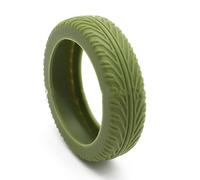 TENYELE Lot de 8 housses de roulettes en silicone silencieuses pour protéger les roues de bagages - Accessoire de voyage pour valise, vert militaire, One Size