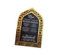 TENYELE Mihrab Designs Crochet décoratif avec traduction anglaise de bénédiction pour entrée de maison