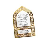 TENYELE Mihrab Designs Crochet décoratif avec traduction anglaise de bénédiction pour entrée de maison