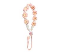 TENYELE Porte-clés en forme de fleur tissée à la main pour bouteilles d'eau - Corde à suspendre pour café à emporter - Bracelet portable - Porte-clés - Sangle pour bouteilles d'eau