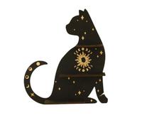 TENYELE Présentoir en cristal en forme de ramadan - Étagère murale en bois - Décorations esthétiques - Économie d'espace de rangement