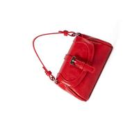 TENYELE Sac de banlieue tendance pour femme en cuir synthétique avec poignée sur le dessus, sac à bandoulière pour diverses occasions, sac à bandoulière noir élégant pour femme, Rouge, One Size