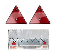 TENYELE Semi-remorque Cimc arrière réfléchissant triangle inverseur avec trou panneau d'avertissement triangulaire réflecteur d'avertissement de voyage camion réflecteurs