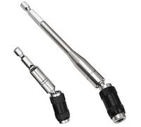 Teocpai 2pcs Porte Embout Visseuse Magnetique 1/4" Porte-Embouts Pivotant Porte-Embout à Dégagement Rapide Rallonge de Mèche de 88 mm et 145 mm pour les Espaces Restreints