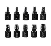 Teocpai Lot de 10 extracteurs de vis endommagées, kit d'extracteur de boulons à tête hexagonale robuste pour enlever les goujons, boulons et vis cassés