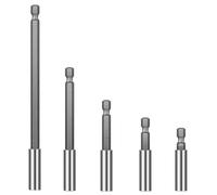 Teocpai Lot de 5 extensions magnétiques pour porte-embouts 6,35 mm à tige hexagonale 50/60/75/100/150 mm