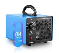 Teodute Version Mise Jour Générateur D'ozone 80000 mg/h, Industriel à l'Ozone Generateur O3 avec Minuterie 120 Min pour 400 m², pour Garages Appartements Hôtels Cuisines et Odeurs d'animaux