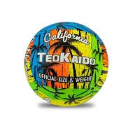 Teokaido Ballon de Volley-Ball Taille 5, Poids Officiel 260-280g, résistant à l'eau, Design Exclusif, idéal pour l'intérieur et l'extérieur, Californie