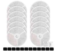 Teokantz Lot de 12 filtres pour fontaine à chat, compatibles avec E versweet Solo 2/Solo SE/3 Pro/2S/3, filtre à charbon actif de rechange pour eau potable propre et fraîche, pour chats et chatons