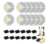 Teokantz Lot de 12 filtres pour fontaine à chat, compatibles avec E versweet Solo 2/Solo SE/3 Pro/2S/3, filtre à charbon actif de rechange pour eau potable propre et fraîche, pour chats et chatons