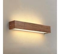 Teokszn Nordic Classical Wall Light Vintage Farmhouse Linear Mur Vanity Vanity Bathroal Wall Galced Tableau Lighting pour Le Salon de la Chambre (45 cm, 6000K LUMIÈRE Blanc)