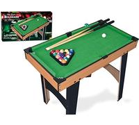Teorema 63770 Table de Billard en Bois pour Enfants avec Boules et Accessoires