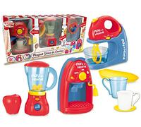 Teorema 66654 - Playset de cuisine 3 en 1 avec machine à café, mixeur, robot pâtissier, accessoires