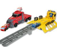 Teorema - 67361 - Camion Bisarca - Jouet avec 2 Voitures Transformables en Robot - Rampe de Lancement