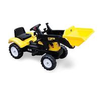 Teorema 67984 Pelle à pédales Jaune et Noir pour Enfant avec Seau Mobile et klaxon fonctionnant Charge Max. 35 kg