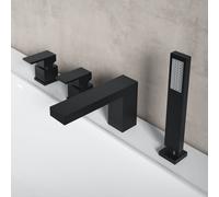 Teorema BLOG Robinet 4 trous bain/douche pour montage sur bord de baignoire, 8GX02BB,