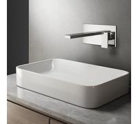 Teorema BLOG Robinet mural de lavabo, longueur : 168 mm, pour corps encastré, 8GC15CR,