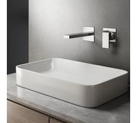 Teorema BLOG Robinet mural de lavabo, longueur : 168 mm, pour corps encastré, 8GC16CR,