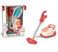 Teorema Giocattoli, Aspirateur pour Enfants avec des lumières et des Sons réels, Tuyau Flexible et Accessoires de Nettoyage, Jeu d'imitation pour Petites Aides, Ensemble Maison Propre