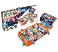 Teorema Giocattoli Flipper Car Race, Flipper électronique de Table pour Enfants avec marqueur de Points numérique, lumières et Sons de Salle de Jeux, Jeu d'adresse Portable